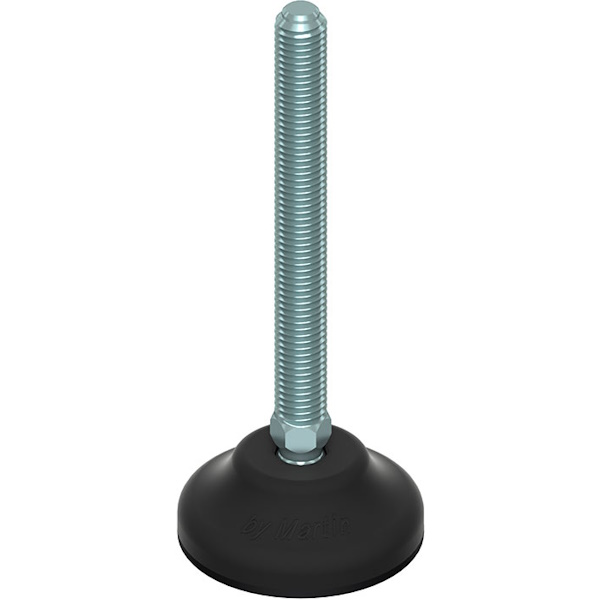 Martin Piede Zincato Base Plastica Snodato 30° D.MM 65 M10/M12/M14 - MARTIN